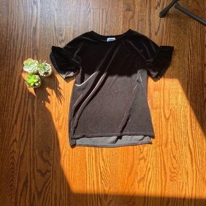 Old navy black velvet shirt